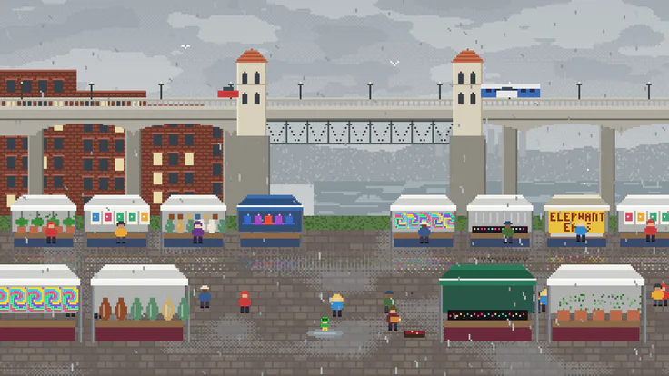 Portland in Pixels · Saturday Market, 11:20 AM