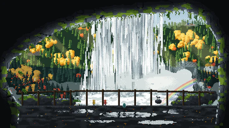 Portland in Pixels · Behind South Falls, 3:40 PM