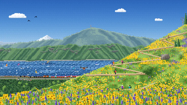 Portland in Pixels · Dog Mountain, 11:05 AM