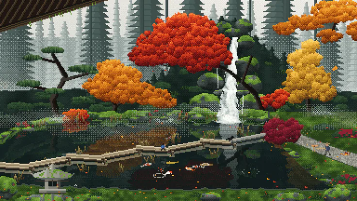 Portland in Pixels · Japanese Garden, 2:40 PM