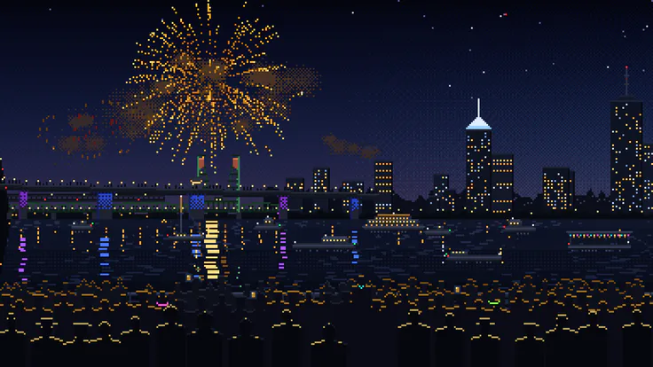Portland in Pixels · Fourth of July, 10:02 PM