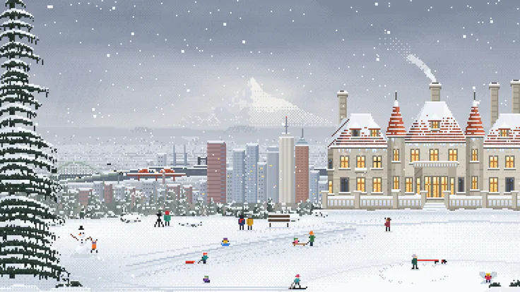 Portland in Pixels · Snow Day, 10:20 AM