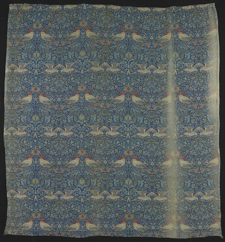 Bird: textile by Designed by William Morris, Design 1878.