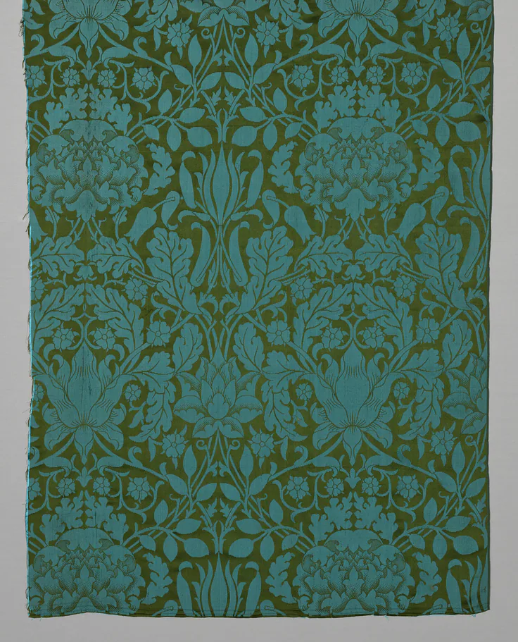 Oak: silk; damask weave by Designed by William Morris, Designed 1881.