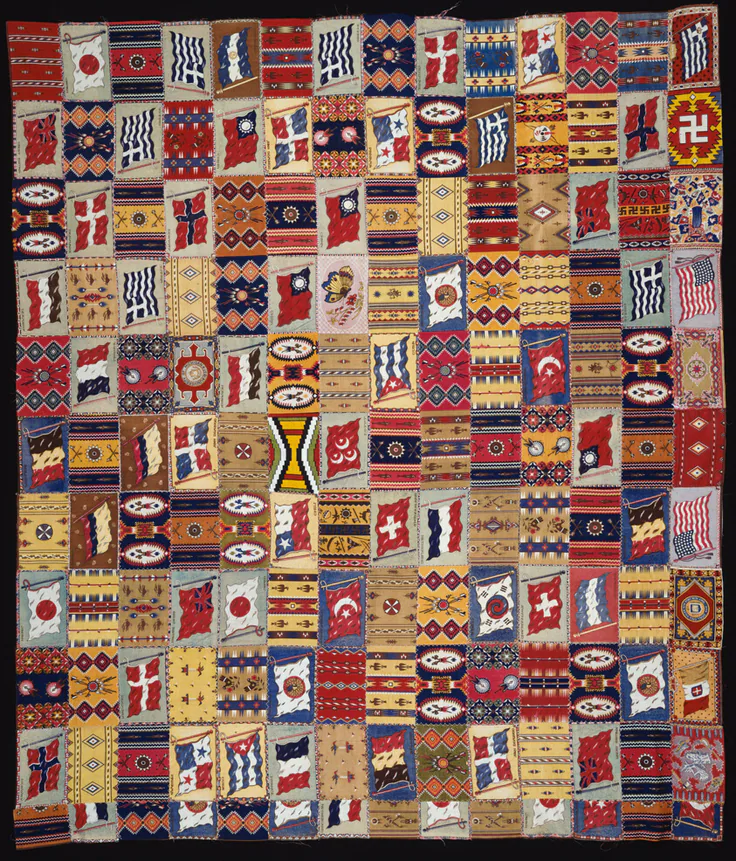 Quilt Top: textile by United States, 1900/20.