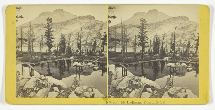 Mt. Hoffman, Yosemite, Cal.: albumen print, stereo by Kilburn Brothers, 1855/75.