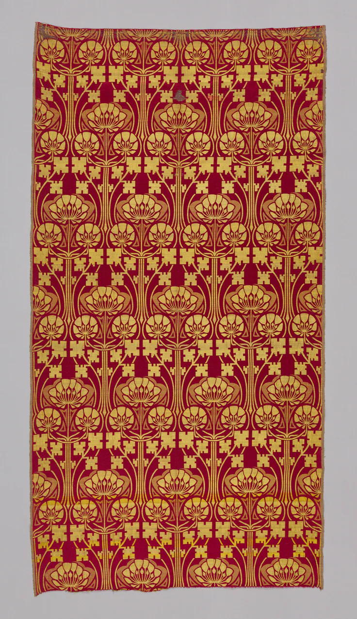 Panel: textile by Designed by René Beauclair, c. 1900.