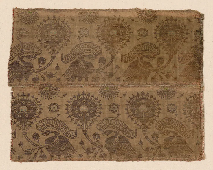 Fragment: textile by Italy, Late 14th/15th century.