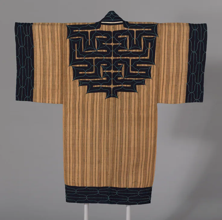 "Attus" Amip (Man's Coat): textile by Ainu, c. 1860.