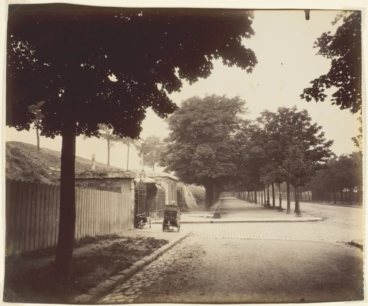 Porte de Gentilly, Bd Kellermann: albumen print, from "Fortifications" by Jean-Eugène-Auguste Atget, 1907.