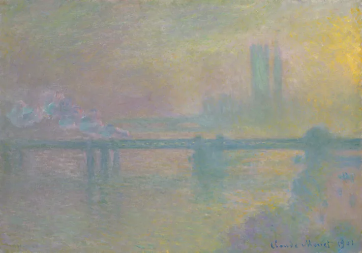 Charing Cross Bridge, London: oil on canvas by Claude Monet, 1901.