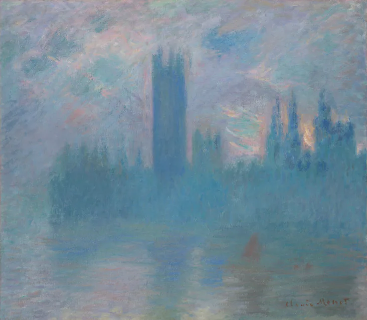 Houses of Parliament, London: oil on canvas by Claude Monet, 1900–1.