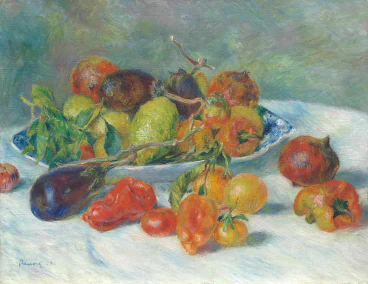 Fruits of the Midi: oil on canvas by Pierre-Auguste Renoir, 1881.