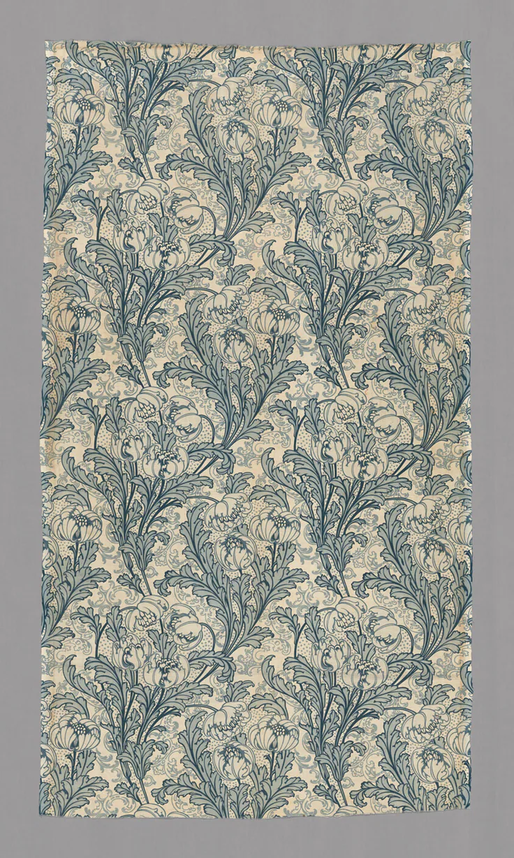 Panel: cotton, plain weave; block printed by England, c. 1890s.