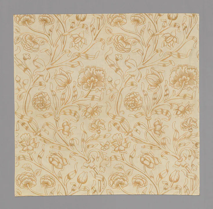 Panel: textile by Possibly produced for Liberty & Co., London, Design c. 1894.