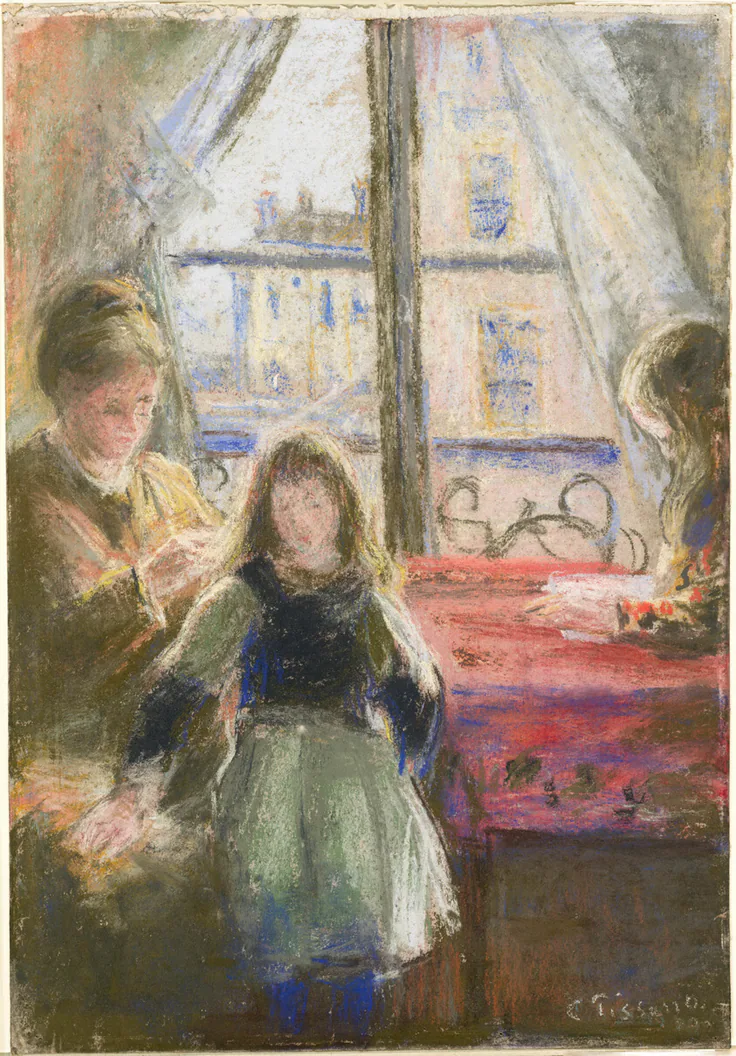 At the Window, rue des Trois Frères: prints and drawing by Camille Pissarro, 1878–79.