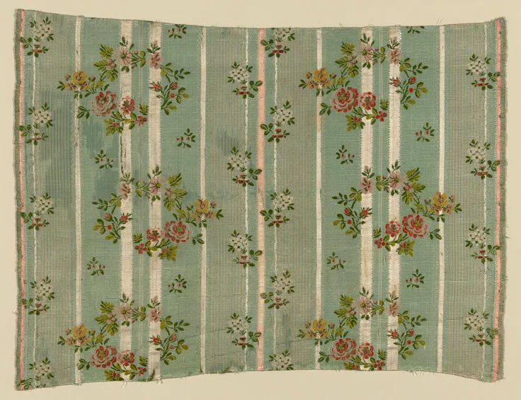Panel (Dress Fabric): textile by France, 1775/1800.