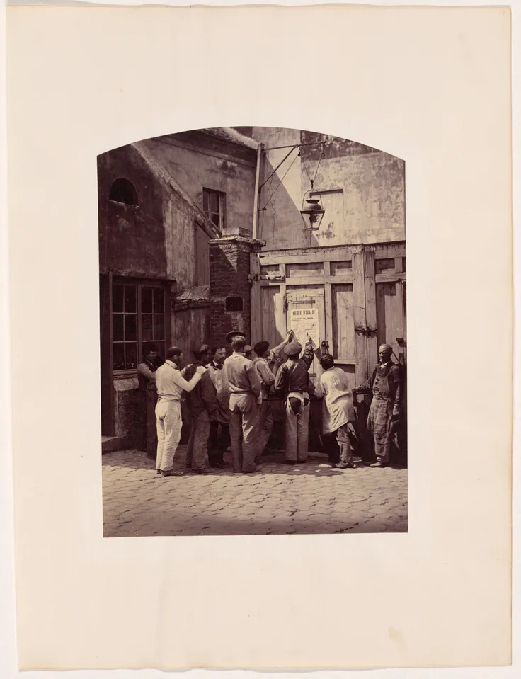 The Day's Orders (L'Ordre du Jour): albumen print by Camille Silvy, May 1859.