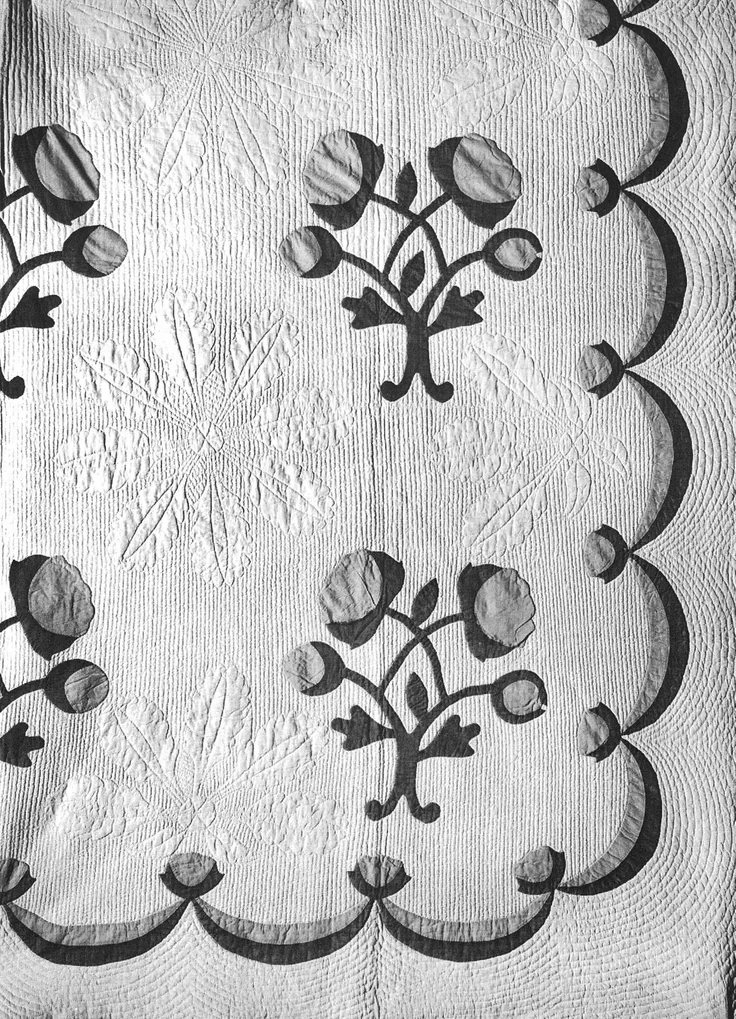 Roses Quilt: textile by Letticia Keziah Vernon, c. 1830/35.