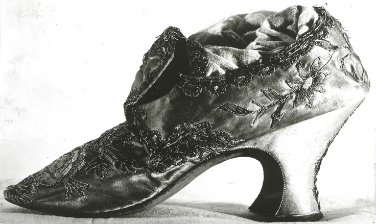 Shoe (Single): textile by Probably England, 1770s.