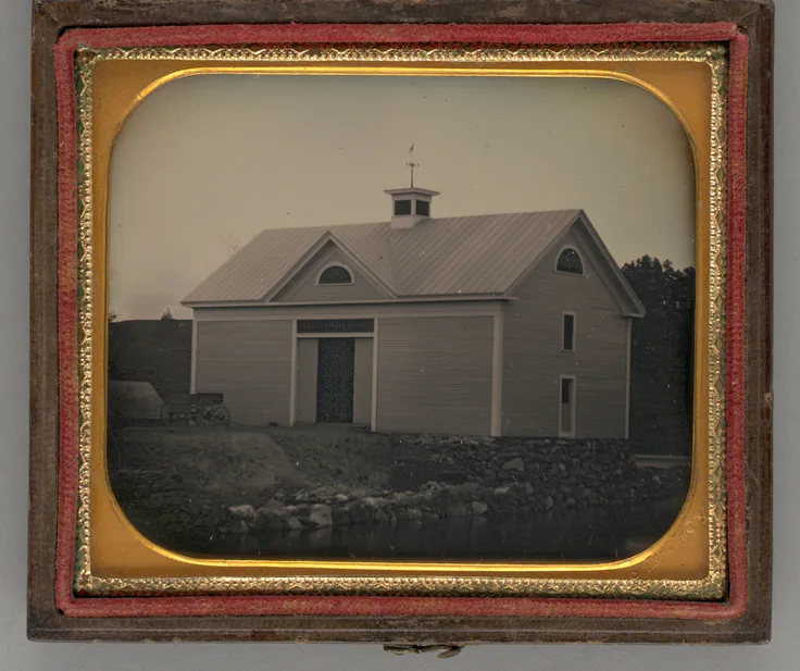 Untitled (Barn): daguerreotype by John McElroy, 1851.