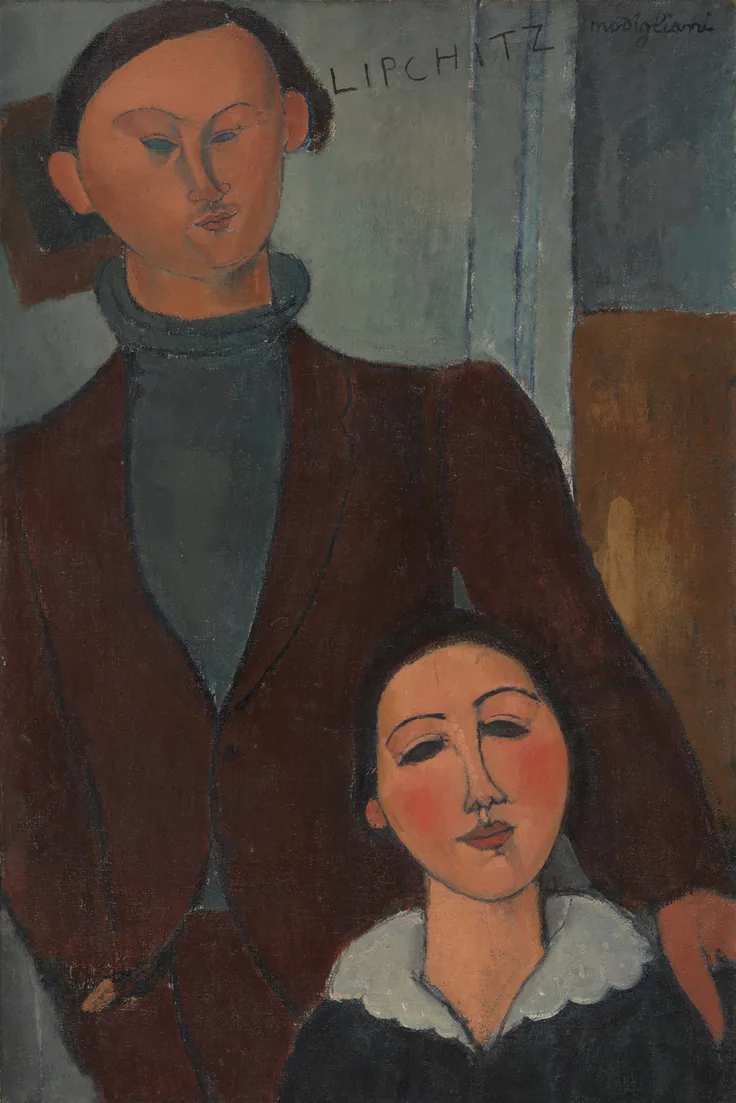 Jacques and Berthe Lipchitz: oil on canvas by Amedeo Modigliani, 1916.