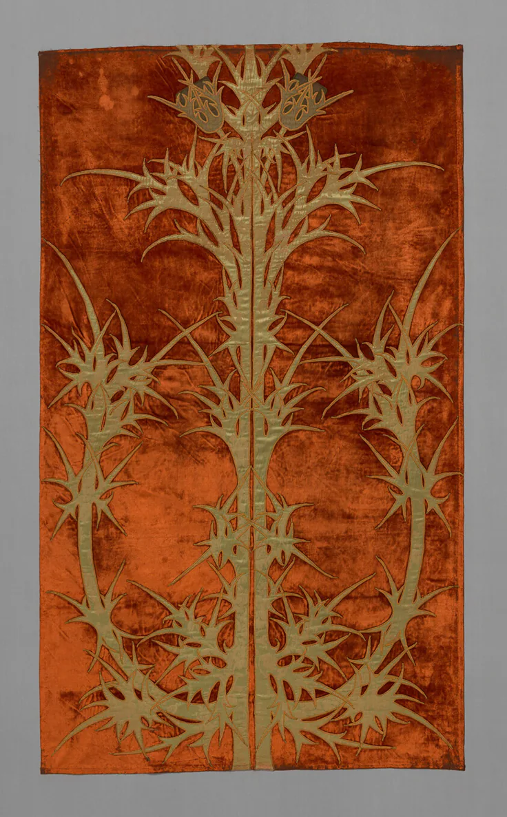 Portière: textile by Designed by George Washington Maher, 1901.