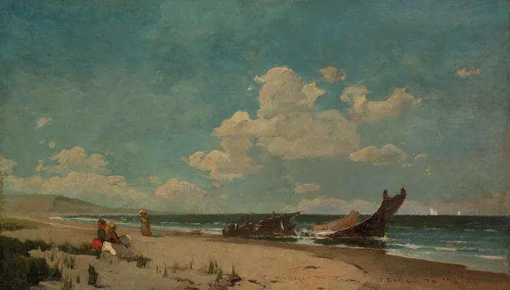 Nantasket Beach: oil on canvas by Emil Carlsen, 1876.