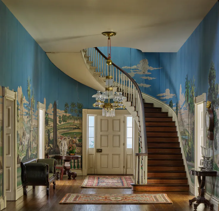A31: Tennessee Entrance Hall, 1835: miniature room, mixed media by Designed by Narcissa Niblack Thorne, c. 1940.