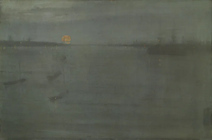 Nocturne: Blue and Gold—Southampton Water: oil on canvas by James McNeill Whistler, 1872.
