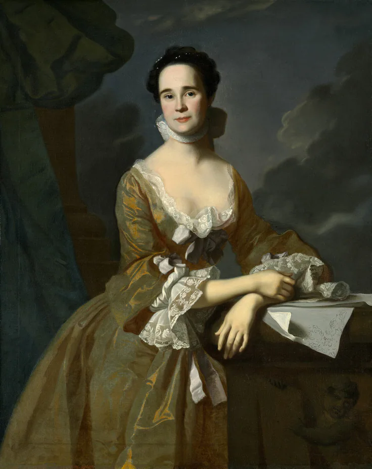Mrs. Daniel Hubbard (Mary Greene): oil on canvas by John Singleton Copley, c. 1764.