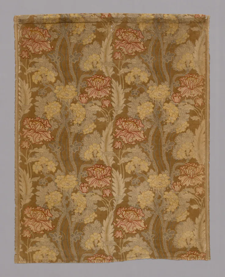 Fleurs Stylises: textile by Designed by Arthur Silver, c. 1898.