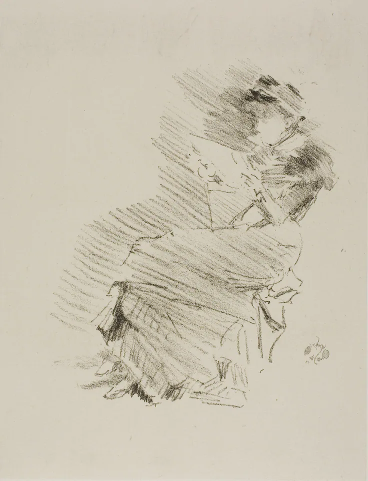 Reading: lithograph by James McNeill Whistler, 1879/87.