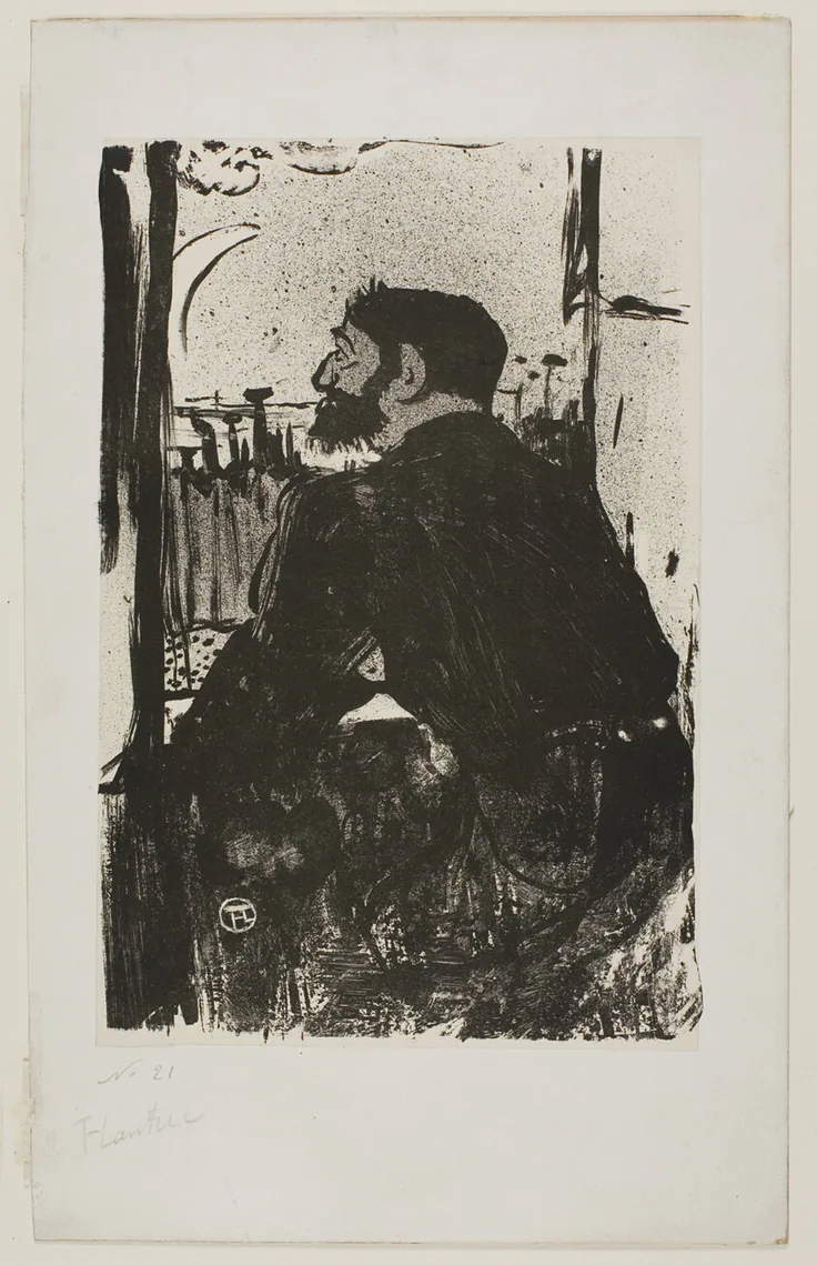 White Night: lithograph on cream wove paper by Henri de Toulouse-Lautrec, 1893.