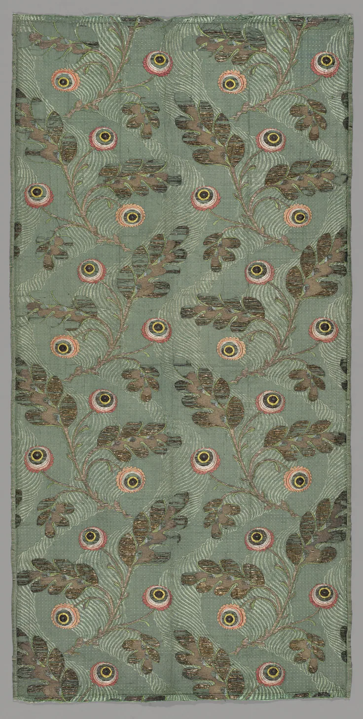Panel: textile by France or England, Early 18th century.