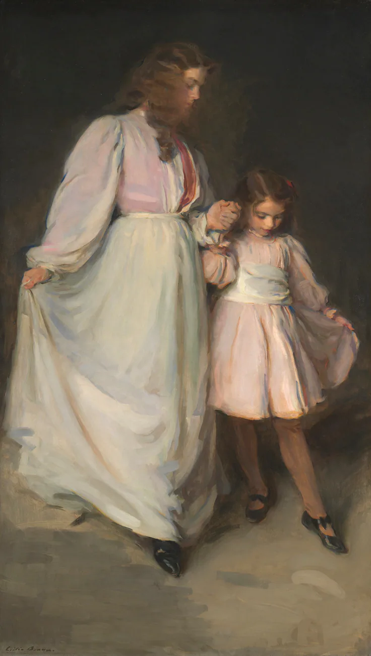 Dorothea and Francesca: oil on canvas by Cecilia Beaux, 1898.