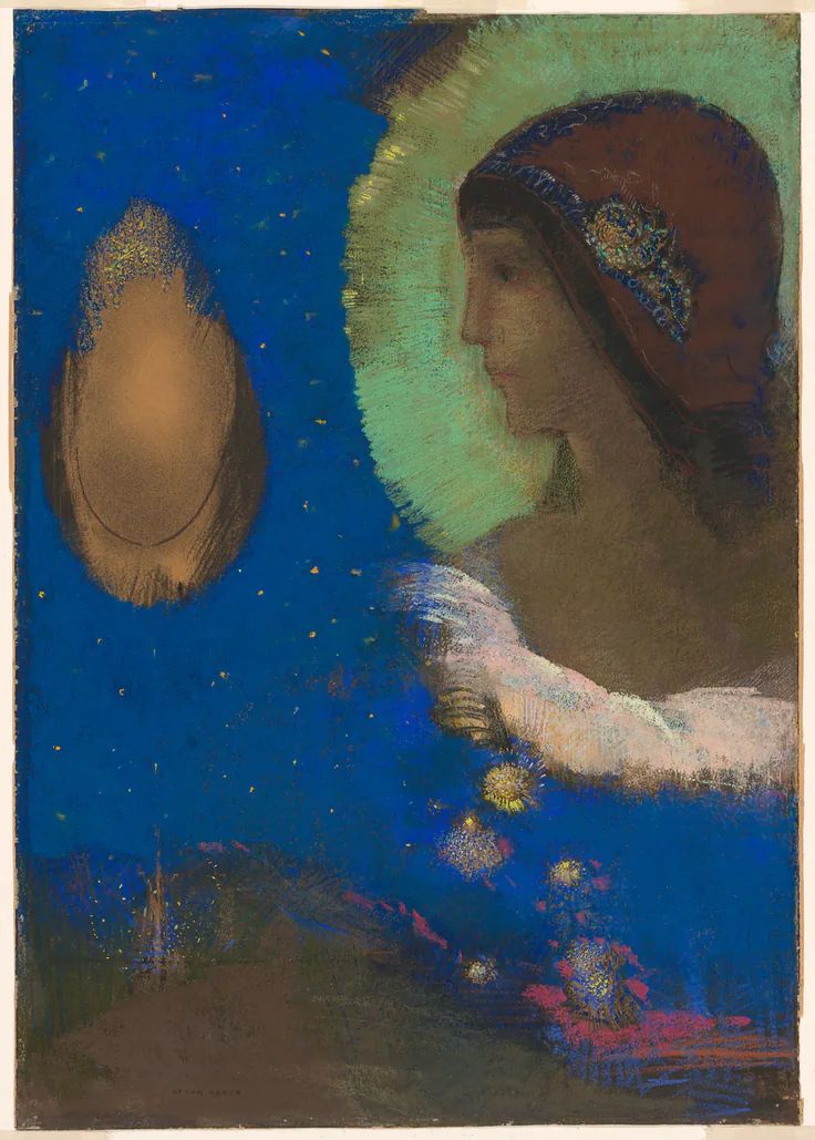 Sita: pastel by Odilon Redon, c. 1893.
