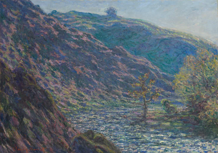 The Petite Creuse River: oil on canvas by Claude Monet, 1889.
