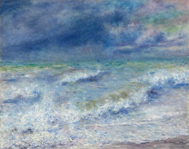Seascape: oil on canvas by Pierre-Auguste Renoir, 1879.