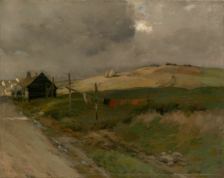 Landscape: oil on canvas by Jean Charles Cazin, c. 1895.