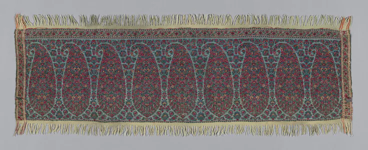 Shawl Border Fragment: textile by India, 1815/20.