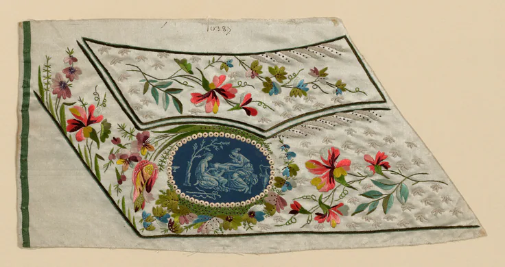 Salesman's Sample (Waistcoat Pocket): textile by Probably France, Lyon, 1780-1810.