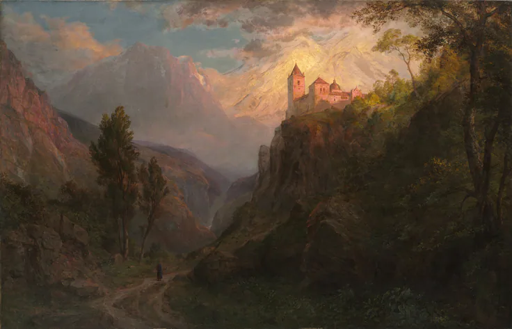 The Monastery of San Pedro (Our Lady of the Snows): oil on canvas by Frederic Edwin Church, 1879.