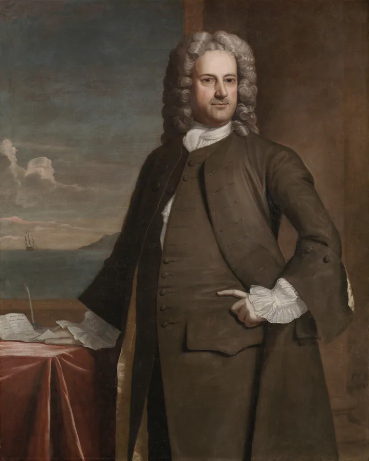 Charles Apthorp: oil on canvas by Robert Feke, 1748.