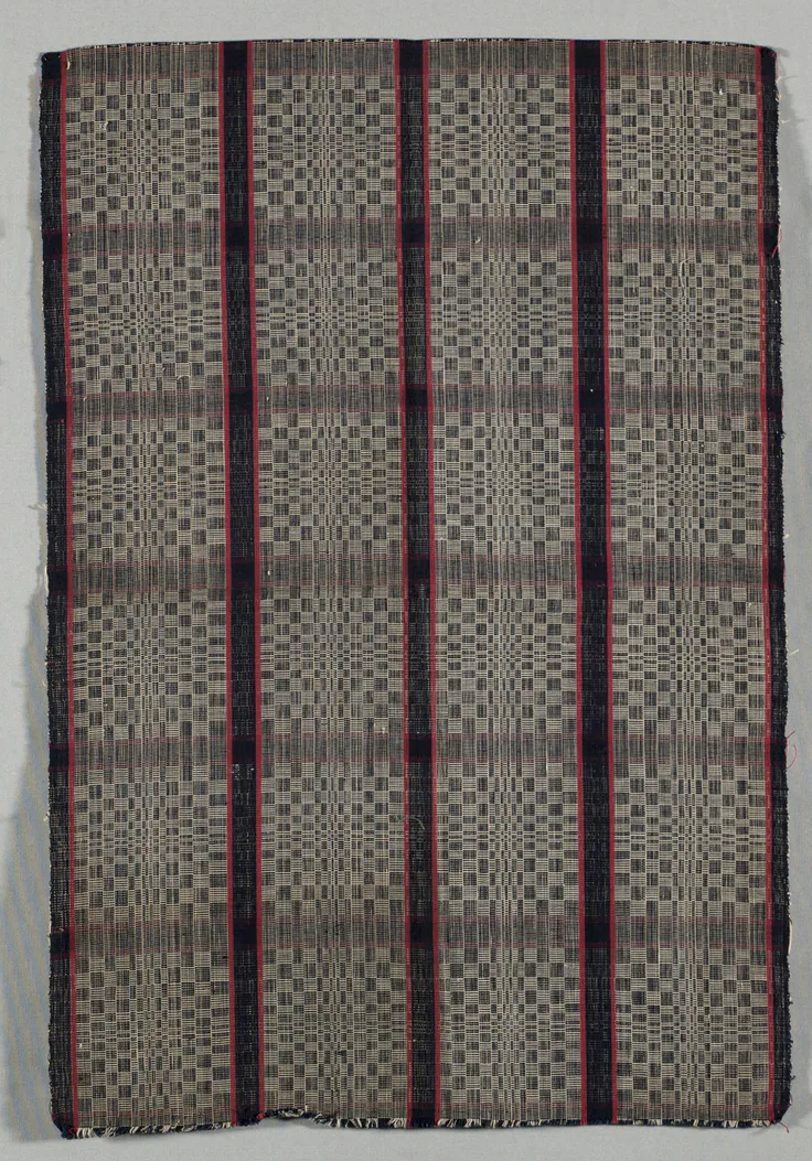 Textile fragment (Binakol): woven cotton; extended tabby weave, c. early 1900s(?).