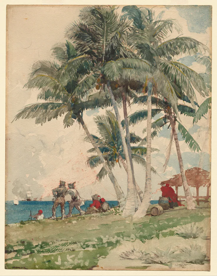The Buccaneers: watercolor by Winslow Homer, 1885.