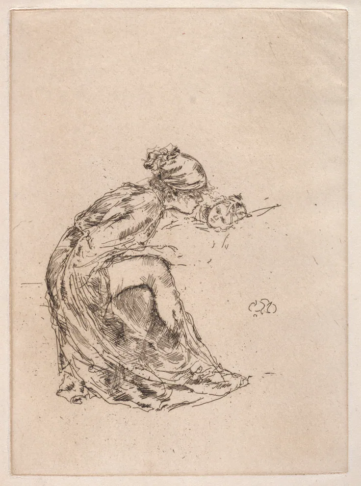 Cameo, No. 1 (Mother and Child): etching by James McNeill Whistler, c. 1890–93.