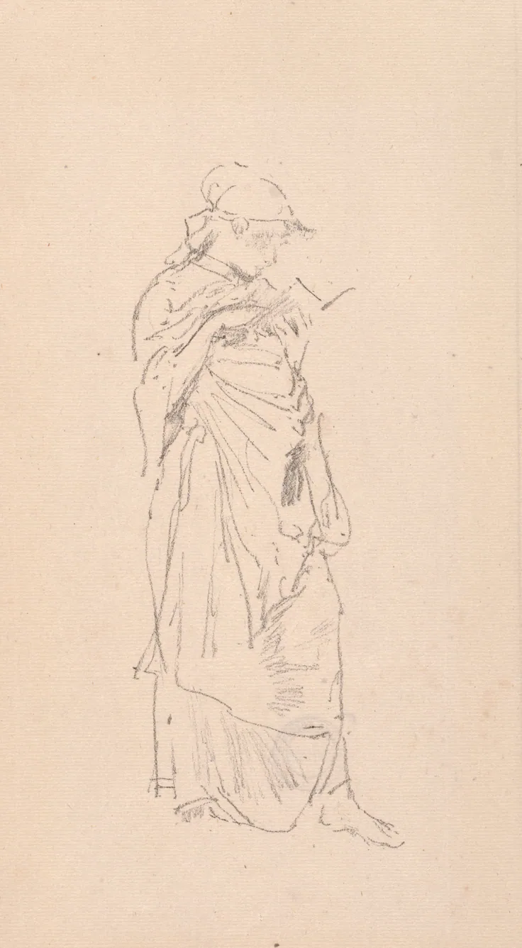 The Novel - Girl Reading: lithograph by James McNeill Whistler, 1890.