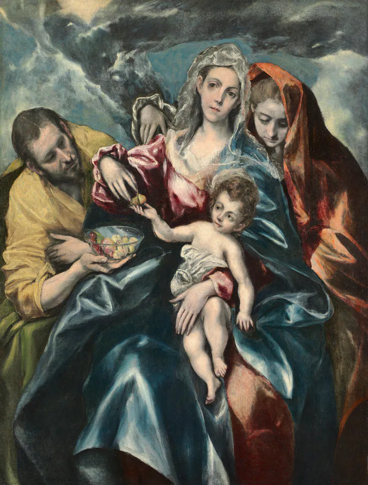 The Holy Family with Mary Magdalen: oil on canvas by El Greco, c. 1590–95.