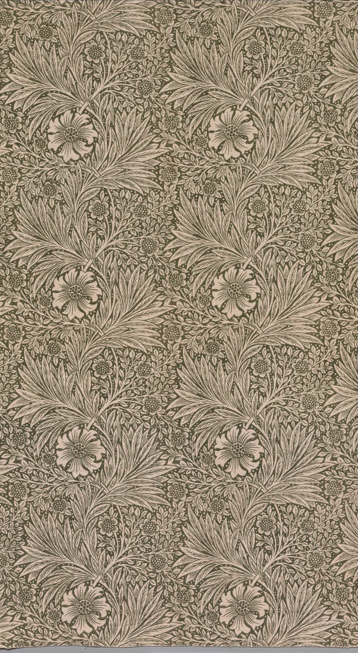 Marigold: plain weave cotton, printed by William Morris, 20th century.